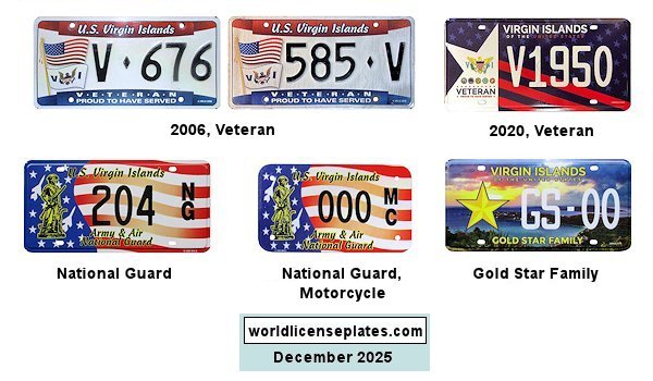 Military Related license plates