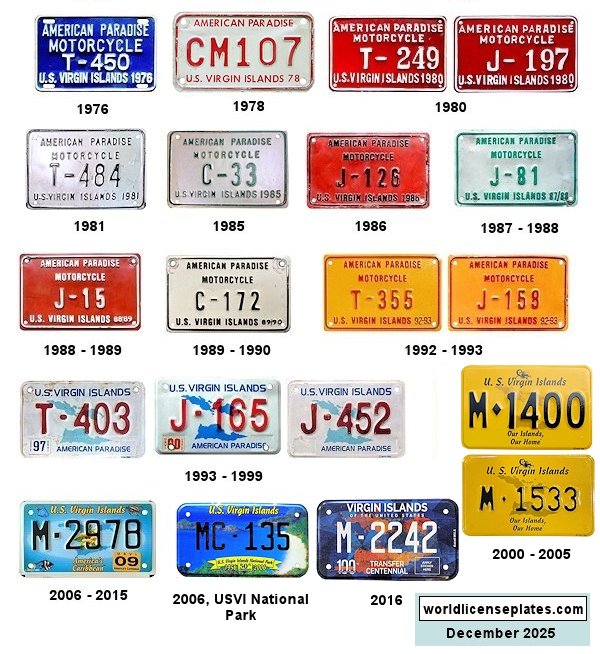Motorcycle license plates