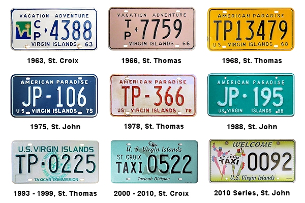 Taxi license plates