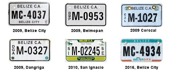 Motorcycle license plates