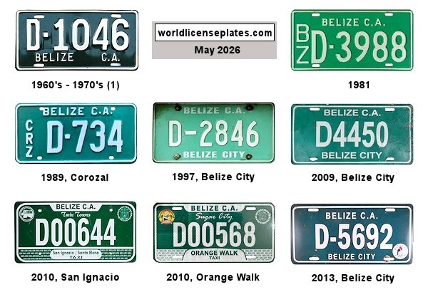 Taxi, Public Service Vehicle license plates