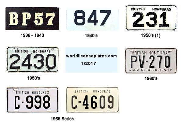 Private/Passenger license plates