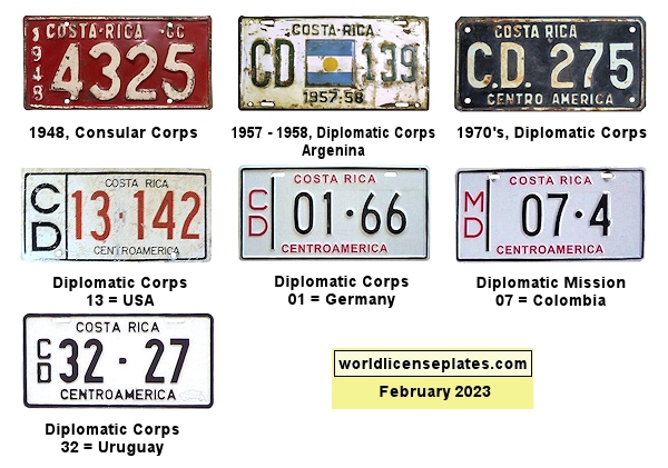 Diplomatic, Consular, Mission license plates