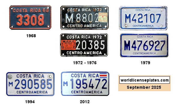 Motorcycle license plates