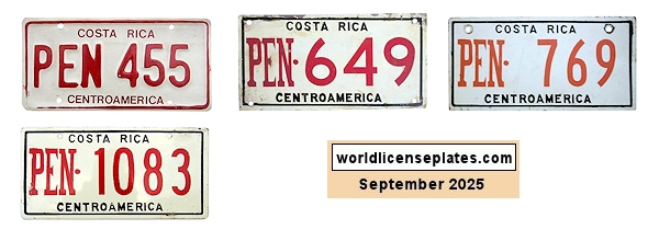 Pensioner license plates