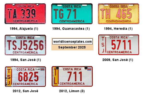 Taxi license plates
