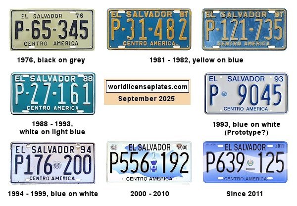 Private/Passenger license plates