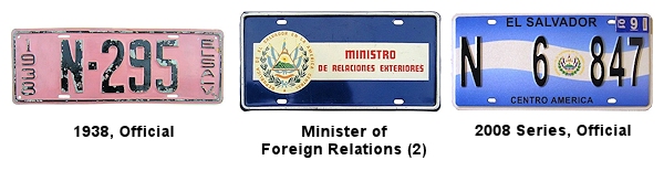 Government, Official license plates