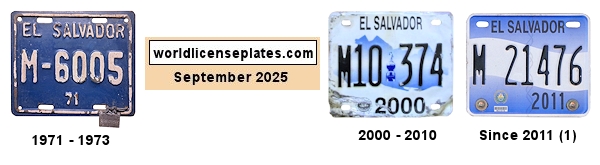 Motorcycle license plates