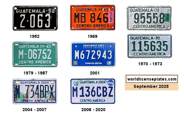 Motorcycle license plates