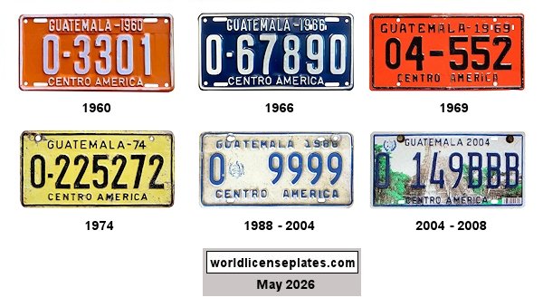 Official license plates