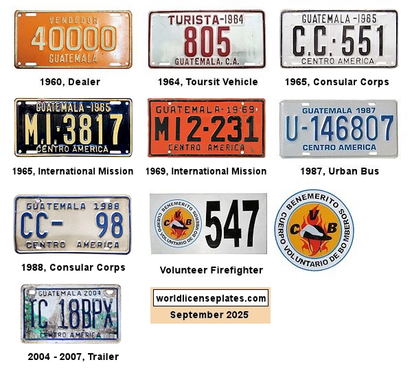 Non-Passenger/Other license plates