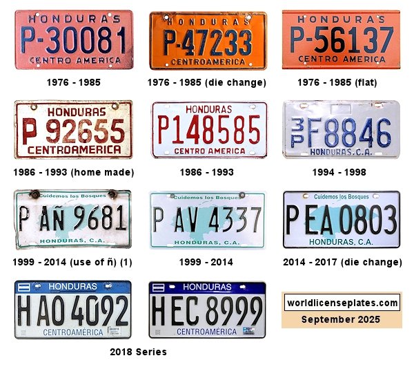 Private/Passenger license plates