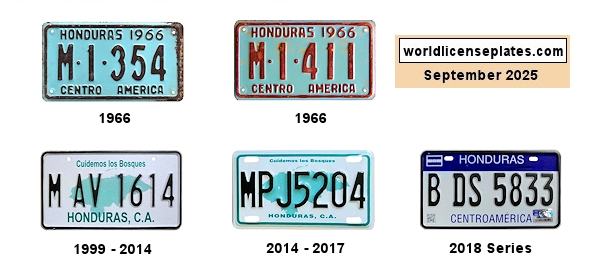 Motorcycle license plates