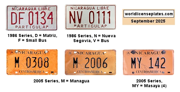 Bus license plates