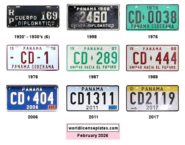 Diplomatic Corps license plates