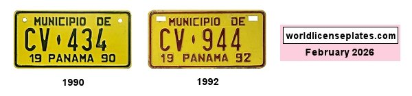 Municipal Government license plates
