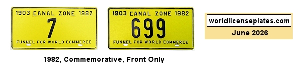 Central America license plates