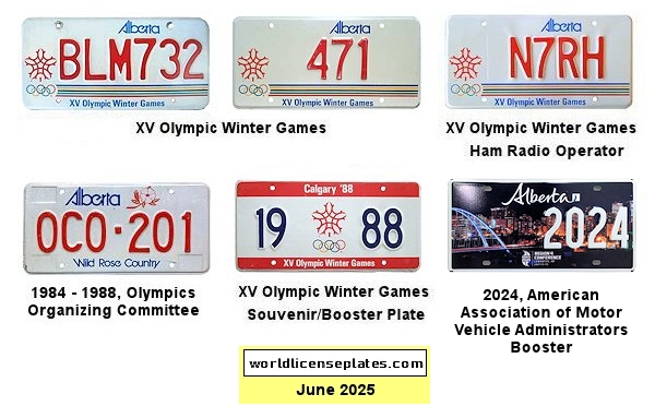 Alberta license plates