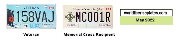 Military Related license plates