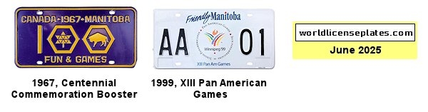 Manitoba license plates