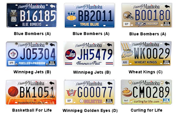 Sports Related license plates