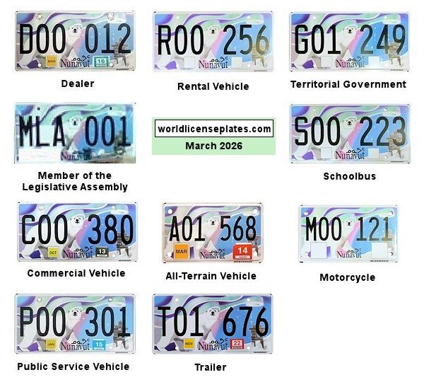 2012 Series license plates