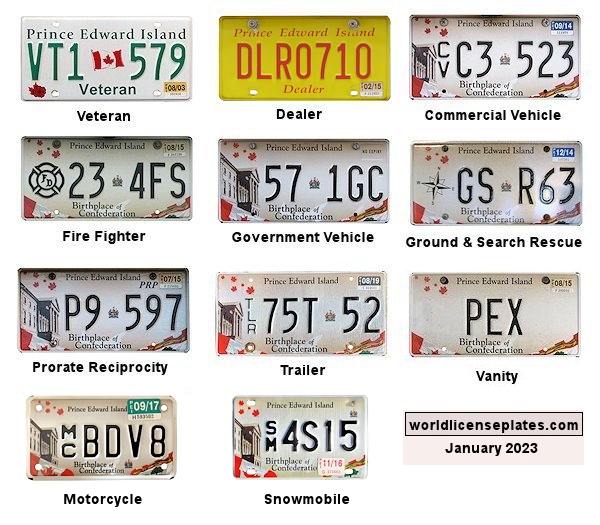 Non-Passenger/Other license plates