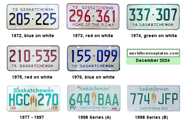 Private/Passenger license plates