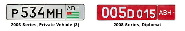 Abkhazia license plates