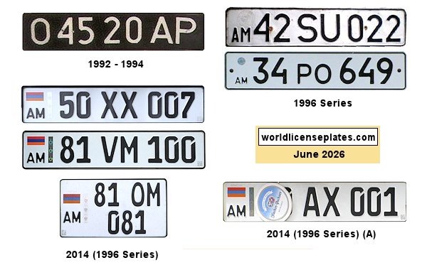 Private/Passenger license plates