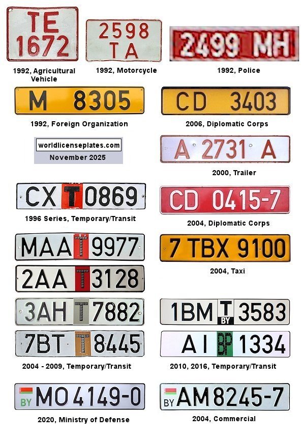 Non-Passenger/Other license plates