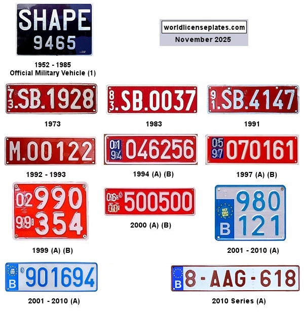 SHAPE - Supreme Headquarters Allied Powers Europe license plates