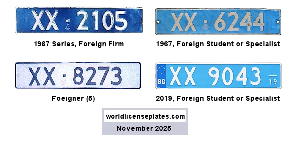 Temporary Import license plates