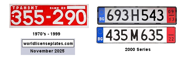 Transit, Export license plates
