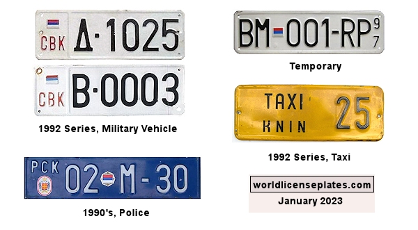 CROATIA license plates