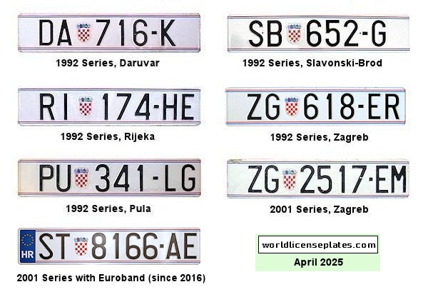 Private/Passenger license plates