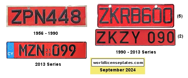 Rental, Hire license plates