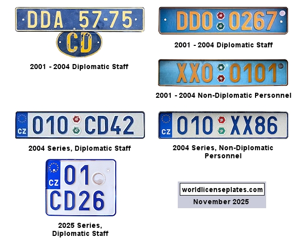 Diplomatic Corps, Non-Diplomatic Personnel license plates