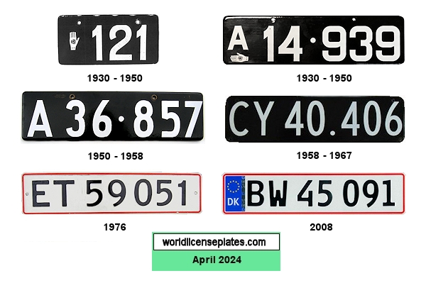 Private/Passenger license plates