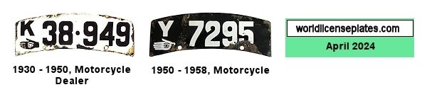 Motorcycle license plates