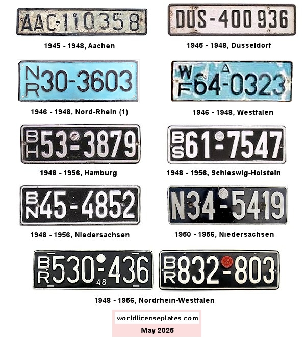 Private/Passenger license plates