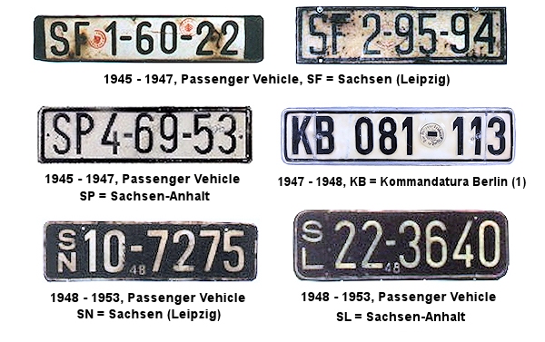Private/Passenger license plates