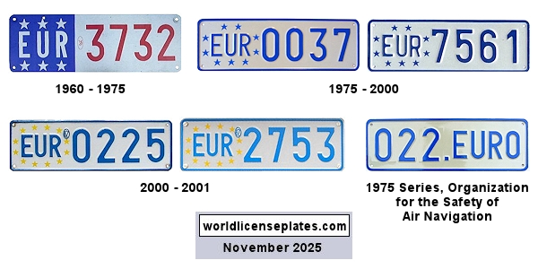European Union in Belgium license plates