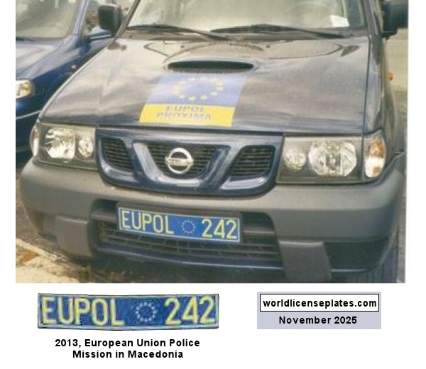 In Macedonia license plates