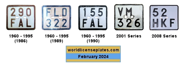 Moped license plates