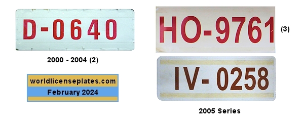 Temporary license plates