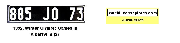 Event license plates