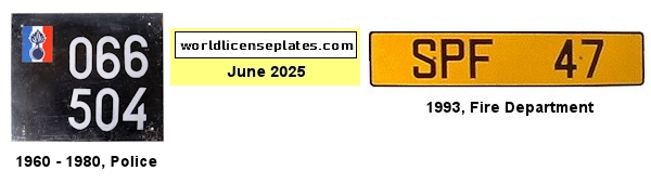 Official Vehicle license plates