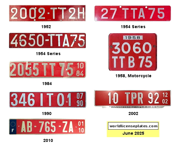 Temporary license plates